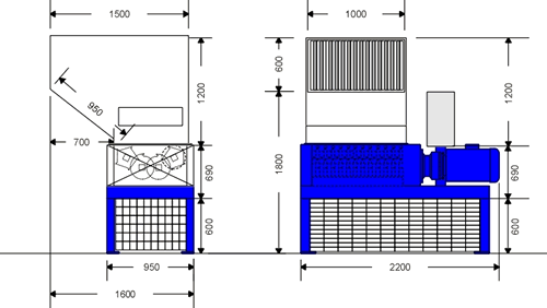 triturar numerosísimos materiales, de desecho o no
